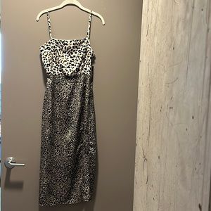 Leopard Print Slip Dress